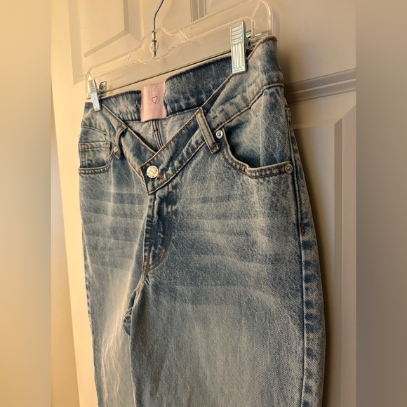 Revice Denim Y2K Extreme V Straight Leg Jeans, Light Wash, Size 27 - Picture 4 of 9